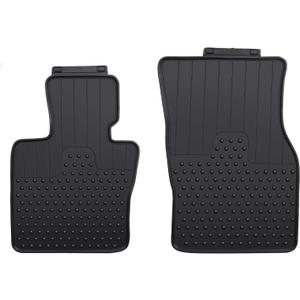 Car Floor Mats Custom Fit for Mini Cooper F55 Hardtop 4 Door, F56 Hardtop 2 Door & F57 Convertible Black Rubber All Weather Protection Auto Floor Liners(Set of 2 Front Mats)