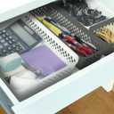 Glad Plastic Storage Basket Set - Multipurpose Drawer Trays, Kitchen Pantry Containers, and Bathroom Bins - 6 Pack Medium Organizers, Grey