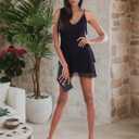 Wildarms Women Fringe Flapper Mini Dress Spaghetti Strap Latin Dance Tassel Dresses 1920s Dancing Disco Costume (Black)