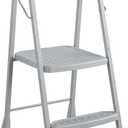 COSCO 2-Step Kitchen Stepper™ Adult Folding Step Stool, Kids Folding (Steel/Resin)