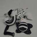 Baby Spiral Hanging Stroller and Car Seat Toys Black and White High Contrast Sensory Toy Newborn Plush Activity Toys Party Favors Quality Gifts for Baby Shower Easter Basket Stuffers -BEE
