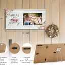 SRADMO Nanny Gifts - World's Best Nanny 12x6 inch Wooden Tabletop Photo Frame