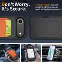 Case Compatible with iPhone 17 Air Case Heavy Duty Shockproof 3-Layer Full-Body Protection Rugged Cover [Compatible with Magsafe] (Black)