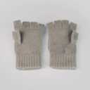 Convertible Fingerless Mittens for Women & Men (Lt Grey)