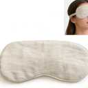 100% Pure Linen Sleep Mask Blackout Eye Mask for Sleeping, Eye Cover with Adjustable Strap - Organic Cotton Core Linen Eyes Mask Breathable for Travel - Gift for Women Men (raw Hemp Color)