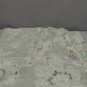 jinchan Boho 100% Cotton Muslin Twin Size 60x80 Inches Blanket Lightweight 4-Layer Quilted Soft Green and Beige Floral Throw Blanket Reversible Comfy Flower Breathable All Seasons Couch Bedroom Decor