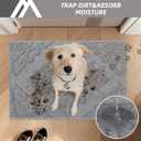 COSY HOMEER Door Mat 24x36,Absorbent Dirt Trapper Entryway Rugs,Non-Slip Welcome Mat,Washable Entry Rugs,Low Pile Doormat for Front Back Door,Wet Shoes & Paws,Grey