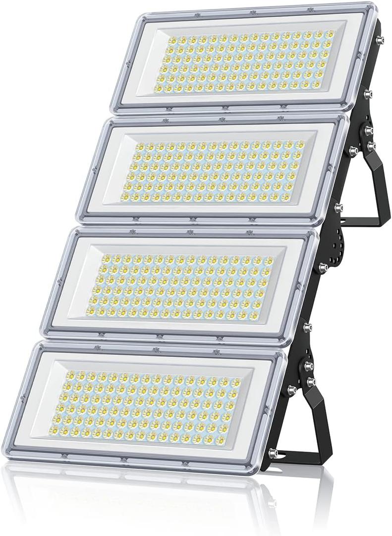 400W LED Flood Light 1 Pack, 40000LM 7000K Super Bright Stadium Lights Outdoor LED, IP67 Waterproof Stadium Flood Lights Outdoor for Yard,Garden (400, Watts)
