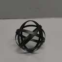 Everydecor Metal Decorative Sphere for Home Decor - Decorative Balls for Shelves, Centerpiece Bowls, Bookshelf - Decoration Orbs Accents for Living Room, Bedroom - Distressed Black Shelf Spheres (4.5 Inch)