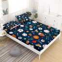 Boys Sports Fitted Sheet Twin Size 3D Soccer Basketball Baseball Football Bedding for Kids Teens Bedroom Comfy Deep Pocket Bed Sheet Set Decorative for Sports Fans Blue
