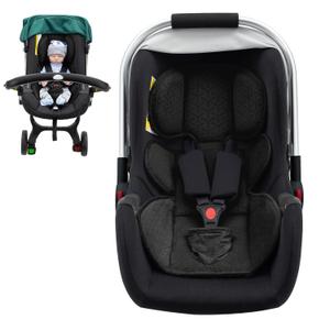 Infant Insert for Doona, Thickened Baby Car Seat Head & Body Support, Universal Carseat Head Support for Infant, Baby Car Seat Cushion with Filled Sponge, Waterproof Piddle Pads for Toilet Training (Black)