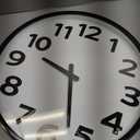 Fomaris Wall Clock 16 Inch - Large 3D Numbers Easy to Read, Silent Non-Ticking Battery Operated Analog Quartz Round Clock for Seniors, Classroom, Office, Living Room - Black