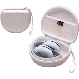 Headphone Case Compatible with Beats Studio Pro/Solo 4 / Studio 3 / Solo 3 / Picun B8 / BERIBES/JLab JBuds Lux ANC Wireless Bluetooth Noise Cancelling Headphones (Pearl White)