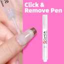 Kiss (1) Bottle Brush-On Nail Glue
 +  Curvlife Click & Remove Pen for Multi-functional 5ml Press on Nail Glu