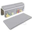 Bath Kneeler with Elbow Rest Pad Set, 1.5 inch Kneeling Pad Mat for Bathtub - Gray (Grey)