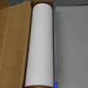 Thick White Plastic Disposable Plastic Tablecloth Roll with Easy Slide Cutter | 54 in Wide | Cover Square, Round, Foldable, Rectangle Table for Party, Birthday, Indoor, Outdoor, Events