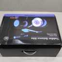 Colorful Lighting Baby Balance Bike Toys for 1 Year Old Boys Gifts, Toddler First Bike 12-24 Months with Adjustable Soft Seat, 4 Silent Wheels Ride on Toy, Perfect First Birthday Gift (Blue)