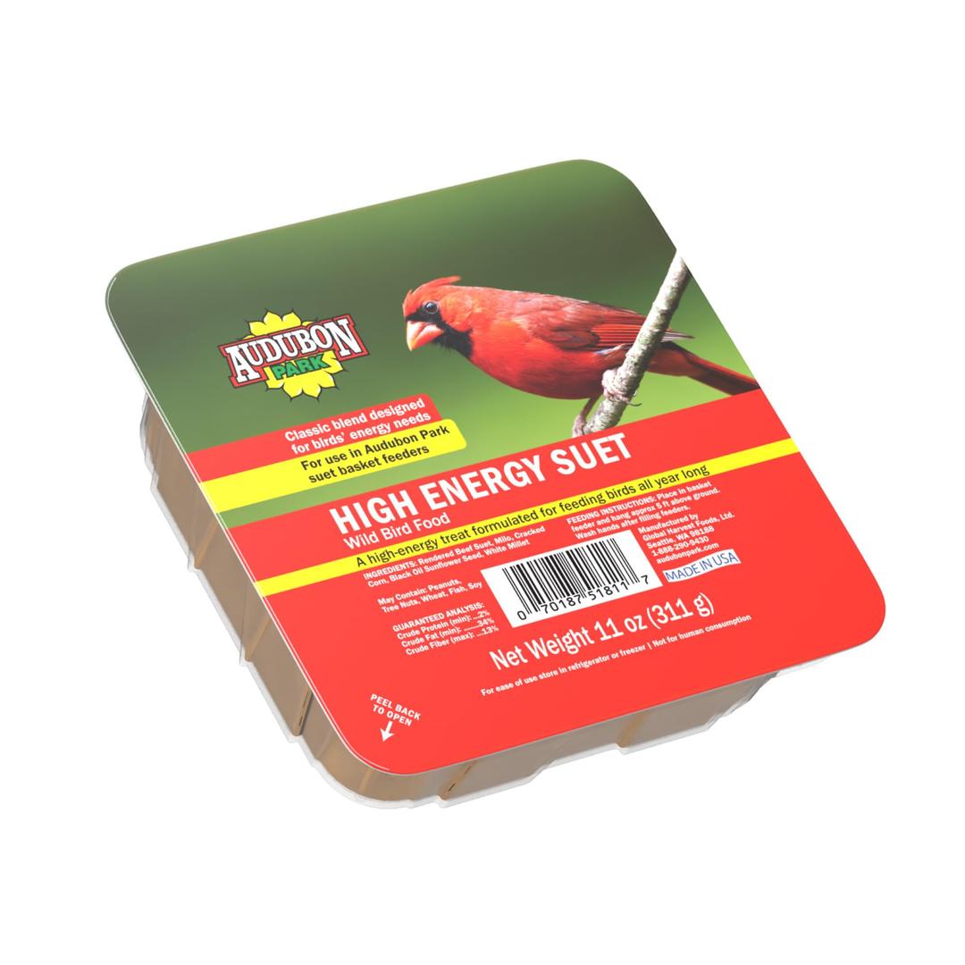 5 x Audubon Park 13065 High Energy Suet Cake Wild Bird Food, 11-Ounces, BBD: Apr 09 2024