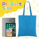 Lzerking Canvas Tote Bag Bulk 24 Pack Colored Canvas Bag for Gift, 13x15 Inches 12oz Heavy Duty Medium Reusable Blank Cloth Bags for Painting, Heat Transfer Vinyl