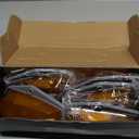 Partsam 5Pcs Amber Cab Marker Light Covers Replacement for F150 F250 F350 Top Roof Clearance Running Lights Lens 1980-1997 Super Duty Pickup Trucks with Base and T10 Sockets Pigtails(w/o Bulbs)