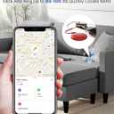 Air Tags Tracker 4 Pack:Bluetooth Item Finder Works with Apple Find My, iOS Only Key Finder, Pet Tracker, Luggage Locator, Wallet & Backpack Tag Replaceable Battery (Reef Accent Pack)
