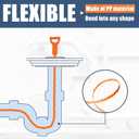 35.5inch Drain Clog Remover(1pcs), 25inch Drain Snake Hair Remover(6pcs)  Cleaning Brush(2pcs), Hair Catcher Drain Auger Cleaner Tool Set For Toilet, Kitchen Sink, Bathroom Tub, Sewer, 9 Pack