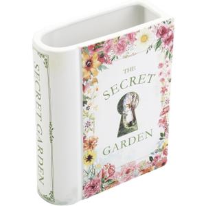 Ceramic Book Vase, Book Vase for Flowers, Ceramic Book Shaped Vase, Book Flower Vases, Unique Ceramic Vases for Home, Office, Bedroom, Living Room, Dining Table