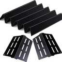 17.5 inch Porcelain Flavorizer Bars Grill Replacement Parts for Weber Genesis 300 Series E310 E320 E330 S310 S320 S330 EP/CEP 310 EP/CEP 320 EP/CEP 330 with Front Control Knob Heating Plate