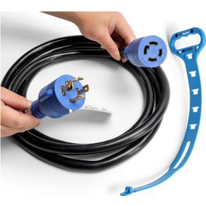 30 amp 4 Prong Generator Cord 125/250 Volt 30 amp Plug Adapter,NEMA L14-30P/R 10FT Extension Power Cord 30 Amp Male Plug to Female Receptacle 10 Gauge Generator Electrical Cord,Load Up to 7500W