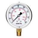 SENCTRL 0-160 Psi Glycerin Liquid Filled Air Pressure Gauge, 2.5" Dial Size, 1/4" NPT Lower Mount, Stainless Steel Case, Water Pump, Tire, Large Air Compressor, Well Pump, RV Regulator Pressure Test