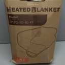 Electric Heated Blanket Full Size 72"x84", Dual-Sided Soft Flannel & Sherpa, LCD Display 10 Heat Settings with 1-12H Timer & Overnight Safe, Bed & Couch, Machine Washable, White