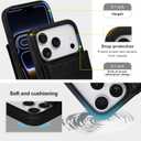 Keallce for iPhone 17 Pro Case Wallet with 3 Card Holder, RFID Blocking Protection, Magnetic Clasps Credit Slots Shockproof Flip Cover for iPhone 17 Pro Men Women,6.3inch Black