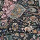 Dark Green Rug 3x5 Area Rug with Non-Slip Backing, Washable Rugs for Bedroom Living Room Kitchen, Distressed Carpet Printed Low-Pile Soft Dorm Rug Room Decor