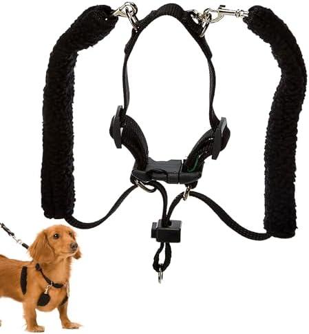 Sporn Original Training Halter, Small Dog Harness No Pull with Black Padded Sherpa Sleeves, Breathable No Pull Dog Harness for Small Dogs, Provides to All Small Sized & Toy Breeds, S