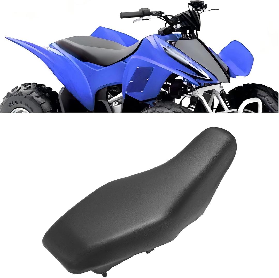 KUAFU Complete Seat Saddle Compatible with 2006-2022 Honda Sportrax TRX90 TRX90X TRX90EX Replacement for 77100-HP2-900ZA Black Seat Cover and Base