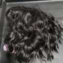 Short Wavy Wig with Bangs for Women Black Curly Wigs Natural Wavy Synthetic Wigs for Daily Party Cosplay 14inch