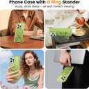 Case for iPhone 16 pro max, with Invisible Magnetic Stand, Mil-Grade Drop Protection, Non-Slip, Anti Fingerprint Anti Scratch, Shockproof Matte Phone Case (Green)