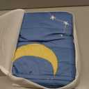 Sivio Weighted Blanket, Cotton Heavy Blanket for Calm, Soft and Breathable Weighted Throw, Moon and Star, 41" x 60" 7LBS