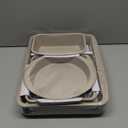 CAROTE 7-Piece Nonstick Stackable Baking Pans Set - Bakeware Sets Including Cookie Sheets for Baking, Muffin Pan, Bread Pan, Cake pan, Loaf Pan, Roasting Pan, Gray & Khaki