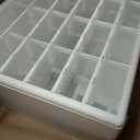 Akro-Mils 24-Drawer Plastic Drawer Storage Cabinet for Garage Organization, Bead Organizer, Building Bricks Storage, Teacher Toolbox, Makeup Organizer, 20" W x 6" D x 16" H, 10124 White