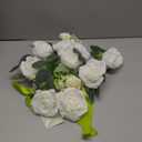 Wedding Car Decoration Garland with Artificial White Flowers and Ribbons Just Married Floral Bouquet with Front Knot for Vehicle Bonnet Hood SUV Truck Bridal Party Car Decor Accessories White