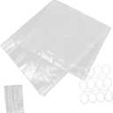 Mobestech 1 Set Transparent Shower Curtain Peva Bath Curtain with Rustproof Grommets Easy Install for Home Bathroom