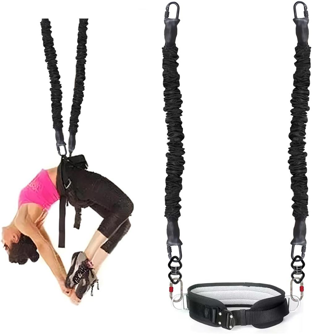 Back Somersault Bungee Dance Trainer Backward Flip Training Equipment Gymnastics Spotting Training Fitness Taekwondo Martial Arts Kickboxing (Weight Class -100kg)