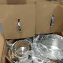 Cuisinart 7-Piece Stainless Steel Pots and Pans Set, Cookware Set Compatible with Induction, Electric, Gas Cooktops, Aluminum Core for Quick Even Heat, Cool Grip Handles, Dishwasher Safe, Oven Safe