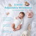 Baby Wrist Teething Mitten for 3-12 Months - Anti-Drop Hand Teether with Adjustable Strap, Silicone, BPA-Free, Food Grade, Made in Korea