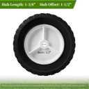 72-108 Wheels for Oregon, 8 Inch Universal Wheels Tires for Lawn Mower, BBQ Grills, Radio Flyer Wagon, Hand Truck, Utility Cart, Snowblower, 2 Pack