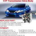JF017E CVT Transmission Valve Body With Filter & Gasket Kit RE0F10E Fits for Qx60 Latitude Altima Elgrand X-Trail Maxima (Refurbished Parts)