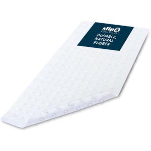 SlipX Solutions Extra Long Durable Rubber Safety Mat 13" W x 36" L, Feel Safe and Surefooted Throughout your Bath or Shower, Extra Grippy Surface Texture and 220 Power Grip Suction Cups, Machine Wash, White