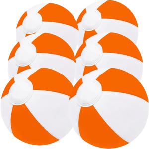 6 Pack Beach Balls, Large Inflatable Beach Balls Bulk, for Parties, Beach, Pools & Play