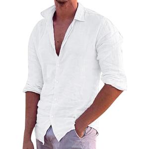Cotton Shirt Size XXL white With Buttons. 95% Cotton 5% Linen